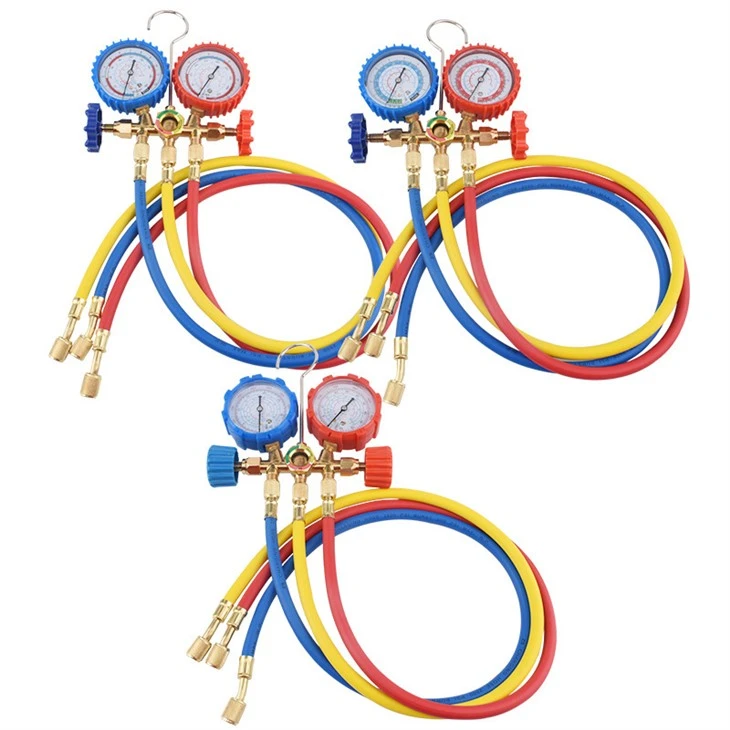 82731 Dual-Gauge Automotive & HVAC AC Refrigerant Charging Tool Set With Hoses & Couplers best