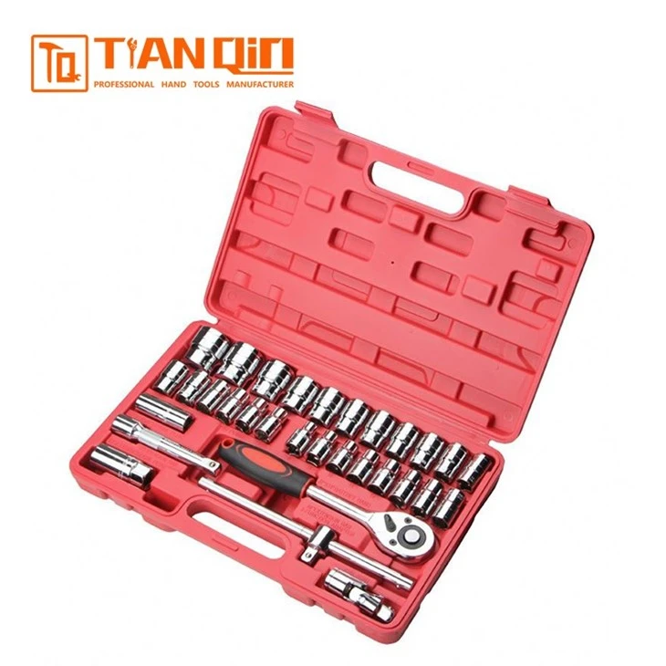 32 PCS Chrome Plated Socket Wrench Set (NO Heat Treatment) high quality