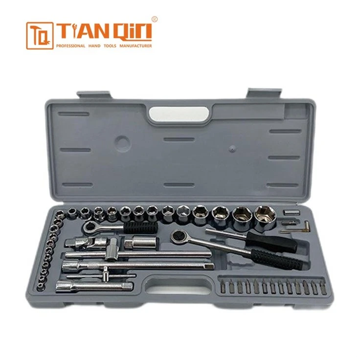 52 PCS Socket Wrench Set (Tin Box Packaging)(Blue Stripe) best